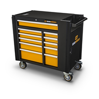 GearWrenchÂ® 42 in. 11-Drawer Mobile Work Station, Black & Orange