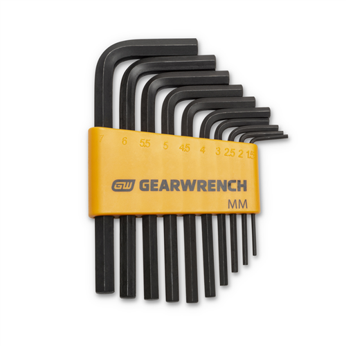 Gearwrench 83501 10Pc Metric Short Arm Hex Key Set