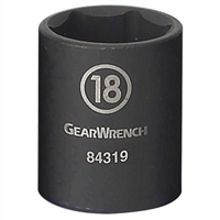 3/8" Drive 6 Point Standard Impact Metric Socket