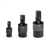 3 Piece 1/4", 3/8" & 1/2" Drive X-Core Pinless Impact Set