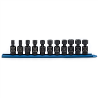 11 Piece, 3/8â€ Drive, 6-Point Metric Pinless Universal Set