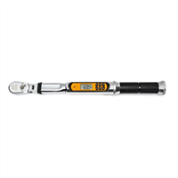 3/8" Drive Flex-Head Electronic Torque Wrench w/ Angle 10 - 100 Ft-lb