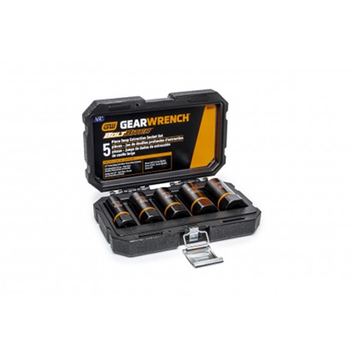 Gearwrench 86070 5 Pc  1/2" Dr Impact Deep Extract Socket Set