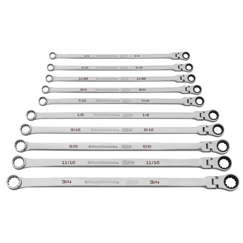 120XP Universal Spline SAE XL GearBox Flex, 10-Piece Set