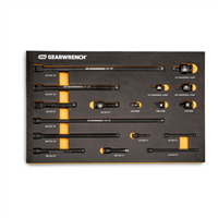17 pc. 1/4", 3/8", 1/2" Impact Drive Tool Accessories Set