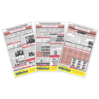 Ken-tool 39998 3 Piece OSHA Wall Chart Set