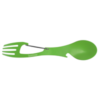 KershawÂ® XL Green Spoon, Fork, Bottle Opener & Carabiner Utensil