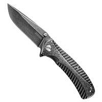 3.4" STARTER FLIPPER KNIFE WITH BLACKWASH