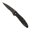 KershawÂ® Ken Onion Leek Serrated Knife with Black Tungsten DLC Coating
