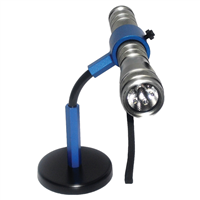 Blue Anodized Aluminum Flex Flashlight Grip