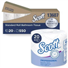 Kimberly-Clark 13607 Scott Bathroom Tissue Standard Size 20 Rolls