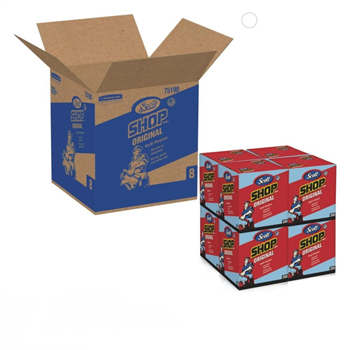 ScottÂ® Original Shop Towels in a Box (Case of 8 Boxes)