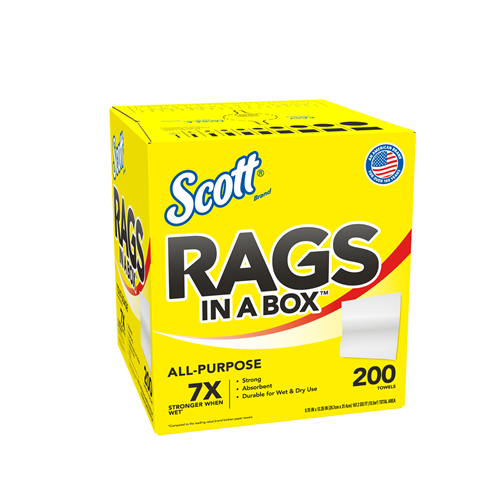 Scott Rags in a Box, 10 in. x 14 in. (200 ct.)