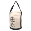 Klein Tools Bucket #6 Canvas Wide-Opening Straight-Wall 12"D x 15"H