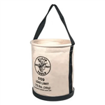 Klein Tools Bucket #6 Canvas Wide-Opening Straight-Wall 12"D x 15"H