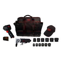 1/2 in. Drive Mighty Seven Air Tool Kit With Tool Bag And Two 6 Piece Mini Impact Sets