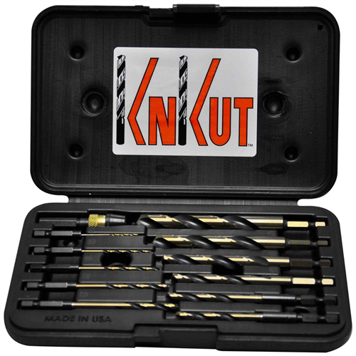 KnKut 12 Piece 1/4" Hex Shank Quick Release Drill Bit Set