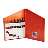 KnKut 13 Piece Mechanics Length Step Point Drill Bit Set 1/16"-1/4" by 64ths