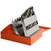 KnKut 15KK10</br>KnKut 15 Piece Mechanics Length Step Point Drill Bit Set 1/16"-1/2" by 32nds