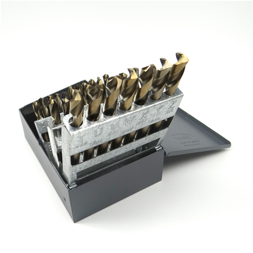 KnKut 26 Piece Stubby Length Drill Bit Set Letters A-Z