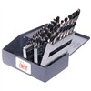 KnKut 29 Piece Jobber Length Drill Bit Set 1/16"-1/2" by 64ths 3/8" Reduced Shank