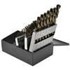 KnKut 29 Piece Left Hand Jobber Length Drill Bit Set 1/16"-1/2" by 64ths