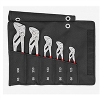 Knipex 00 19 55 S4 Knipex 5-Piece Pliers Wrench Set in a Tool Roll