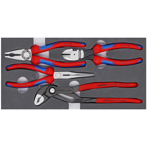Knipex 002001v15 Knipex 4-Piece Basic Pliers Set