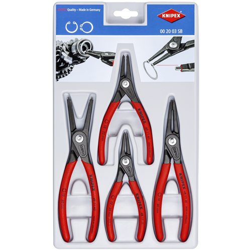 Knipex 4-Piece Retaining Ring Pliers Set
