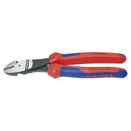 Knipex 8 in. High Leverage Angled Diagonal Cutters With Comfort Grip