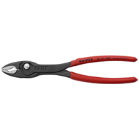 Knipex 82-01-200 Twingrip Pliers 5-Pos Adj, Push-Button, Slip Joint