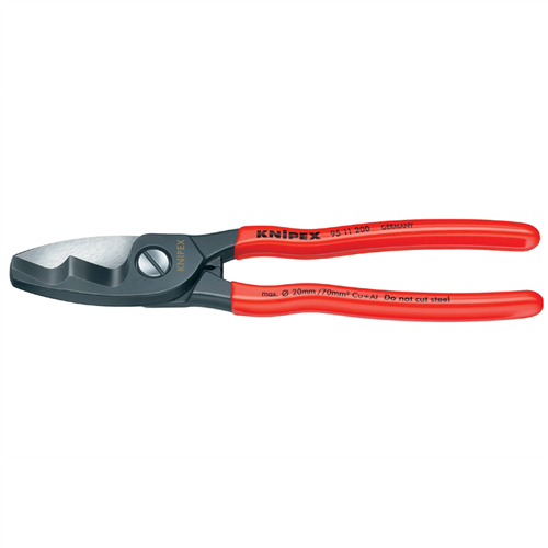 Knipex 8 in. Battery Cable Shears with Twin Cutting Edge