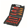Knipex 17-Piece Tool Kit with Insulated Tools for Working on Electrical Installations