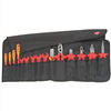 Knipex 15-Piece Tool Roll Bag with Insulated Tools for Working on Electrical Installations
