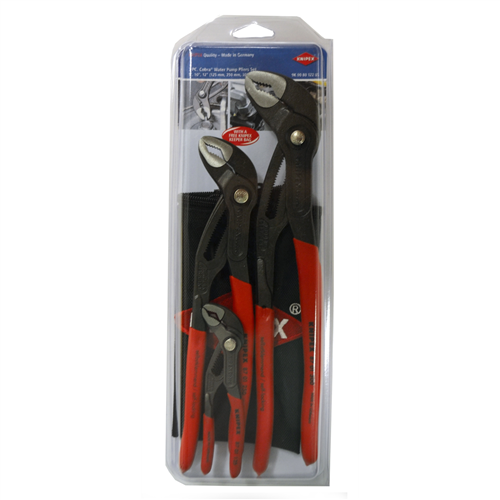 Knipex 3-Piece Cobra Water Pump Plier Set