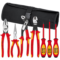 Knipex 7-Piece Pliers/Screwdriver Tool Set in a Nylon Pouch