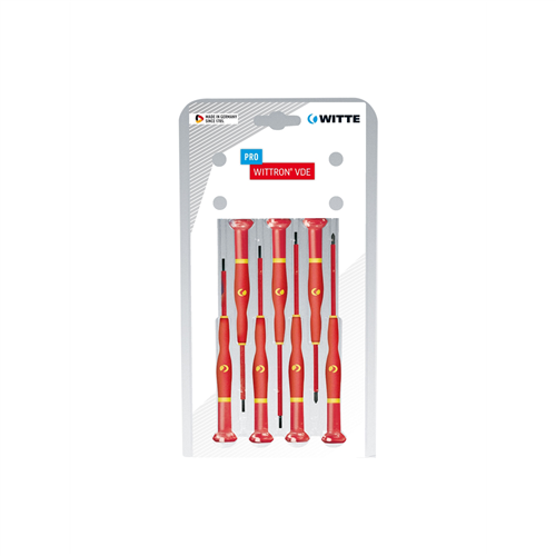 Knipex WITTRON 7-Piece 1,000V Insulated Set: 4 Slotted 2 Phillips in Clamshell