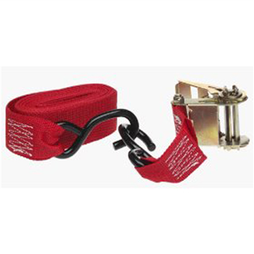 Ratchet Tie Down, with Vinyl Coated Hooks, 14' x 2", Hi-Test Webbing, 500 lbs Working Load Limit