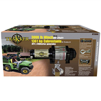 Winch, 12 Volt, 3000 lb Single Line Rated Pull, Power In and Out, Hand Held Remote, 50' x 3/16" Wire