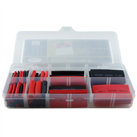 105-pc Dual-Wall Heat Shrink Tube Assortment Set, Shrink ratio: 3:1