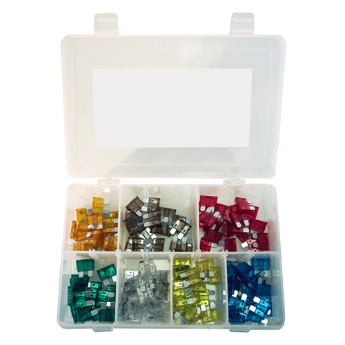 120-pc Auto Fuse Assortment, COlor Coded, 5 - 30 Amp