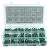 270-pc HNBR O-Ring Assortment, 18 sizes, High Temperature Green for A/C