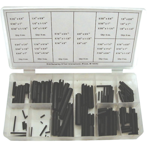 120PC Roll Pin Assortment Includes 30 Most Popular Sizes