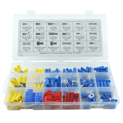 157-pc Electric Wire Solderless Terminal Kit