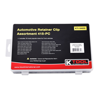 K Tool International YC06 415 Piece Automotive Retainer Clip Assortment