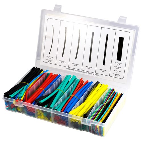 235-pc Heat Shrink Tube Assortment for Electrical Wires by KTI