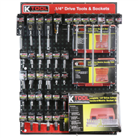 59-pc 1/4" Drive Tool and Socket Board Display by KTI