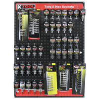 K Tool International Kti-0810 Torq & Hex Sockets Display Assortments