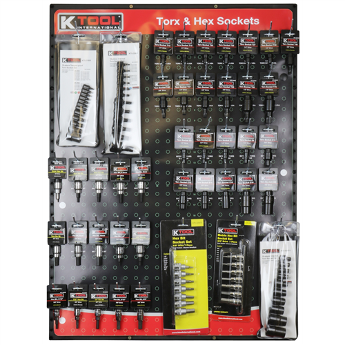 K Tool International Kti-0811 Torx & Hex Sockets Display Assortment