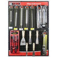 Files & Scrapers Display Board Merchandiser